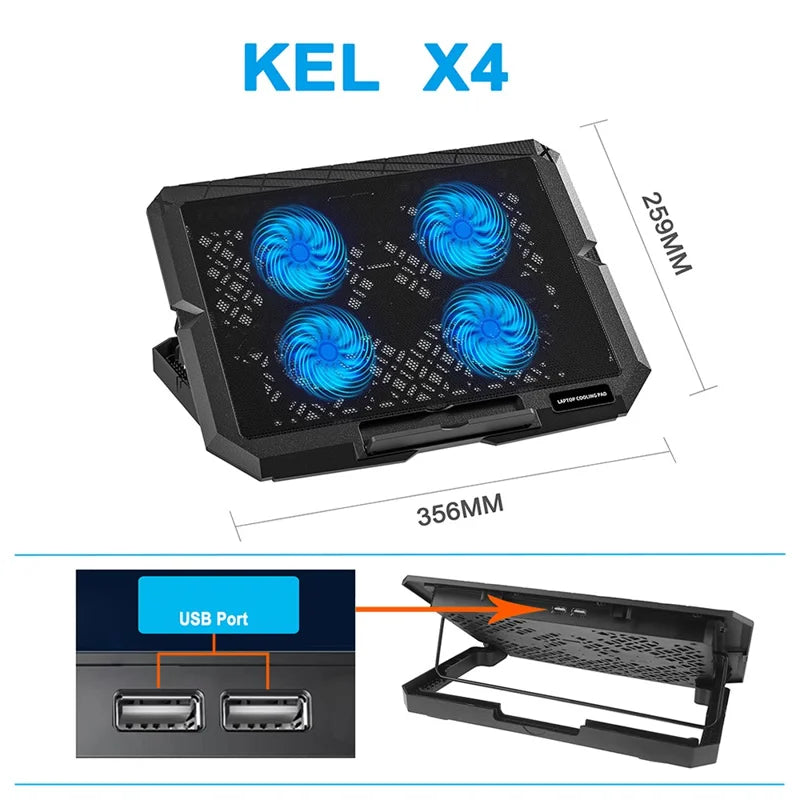 Cooler x4 para laptop