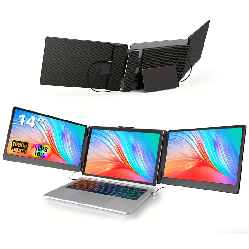 Extensor de pantalla doble, modelo S3 para laptops de 14" a 17" pulgadas
