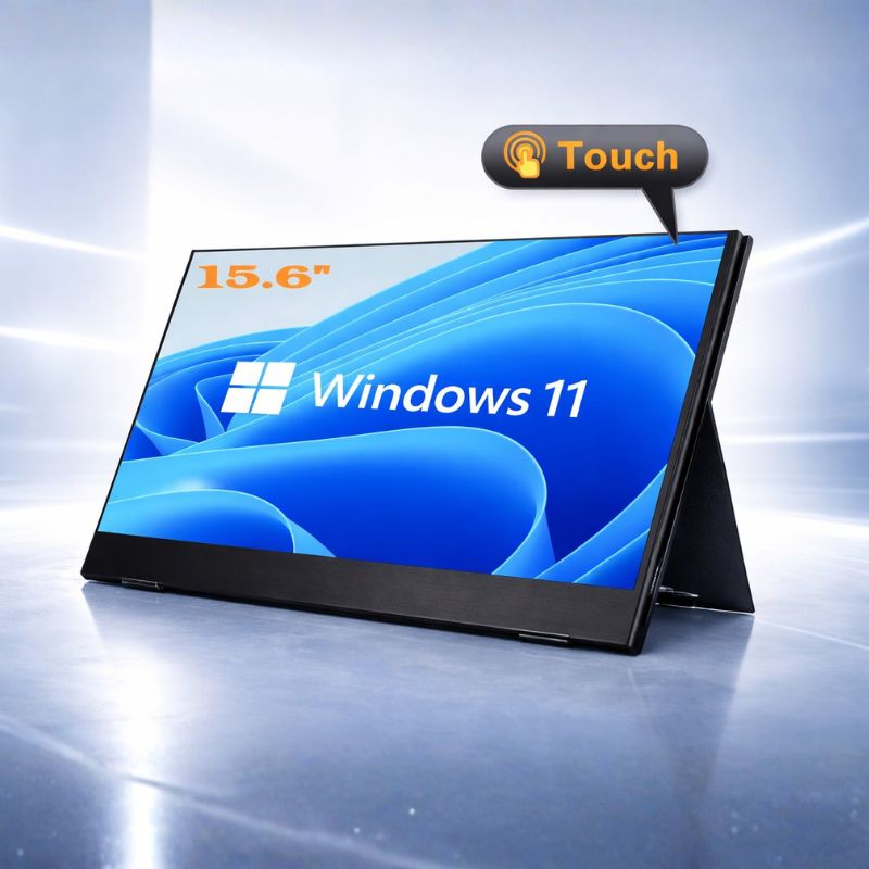 Monitor Portátil Táctil de 15.6" Pulgadas. Compatible con Smartphones, Laptops y Computadoras