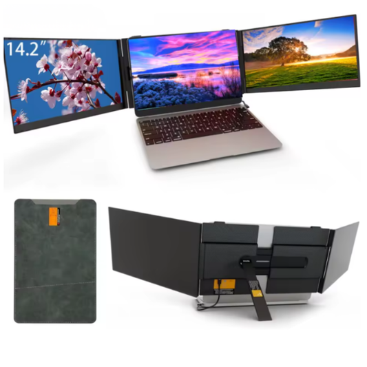 Extensor de pantalla doble, modelo S8 Ultra para laptops de 14" a 17" pulgadas