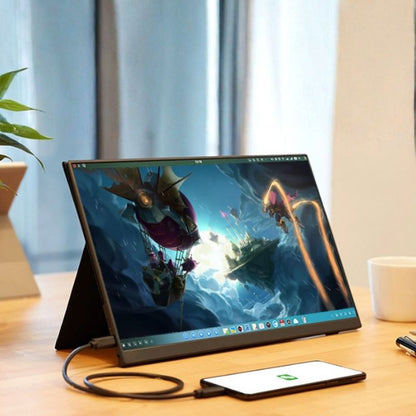 Monitor Portátil Táctil de 15.6" Pulgadas. Compatible con Smartphones, Laptops y Computadoras